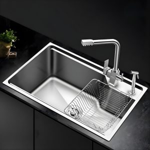 Chậu rửa bát inox 1 hố Zento HD6043-304GM kiểu dáng hiện đại