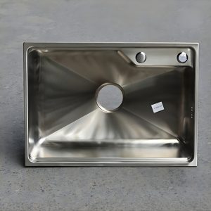 Hình ảnh chi tiết chậu rửa bát inox 1 hố Zento HD6043-304GM