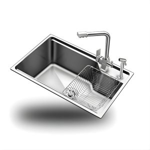 Hình ảnh chậu rửa bát inox 1 hố Zento HD6043-304GM sang trọng