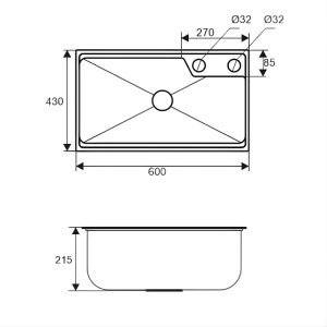Chậu rửa bát Zento HD6043-304GM 1 hố chất lượng cao, sang trọng
