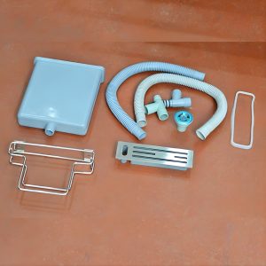Chậu rửa bát inox 2 hố cân có hộp rác HD10048-201HPT cho gia đình