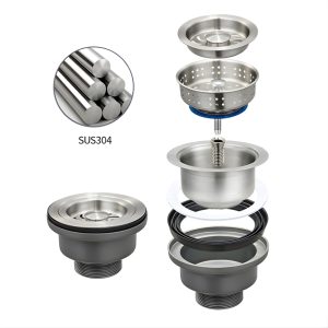 Chậu rửa bát inox 2 hố cân HD10048-201HPT cho bếp hiện đại