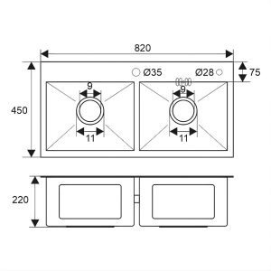 Công dụng chậu rửa bát Zento HD8245-304HM-C 2 hố cân đa năng