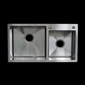Mẫu chậu rửa bát Zento HD8045-201 inox sáng bóng