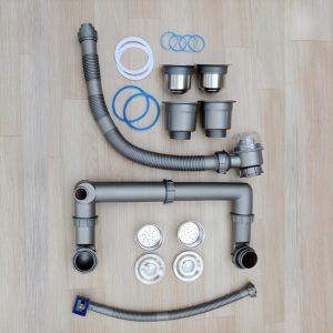 Chậu rửa chén bát 2 hố cân inox 304 chống gỉ sét