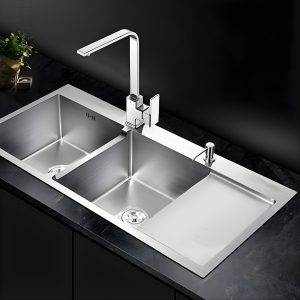 Chậu Rửa Chén, Inox 2 Hố Cân HD10048-201Q