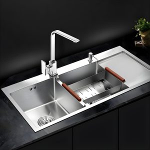 Chậu Rửa Chén, Inox 2 Hố Cân HD10048-201Q