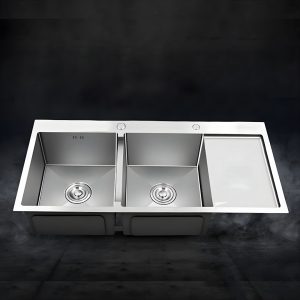 Chậu Rửa Chén, Inox 2 Hố Cân HD10048-201Q