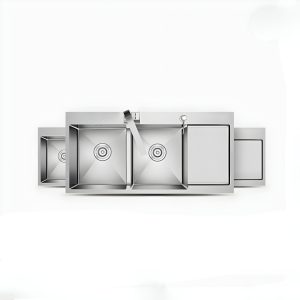 Chậu Rửa Chén, Inox 2 Hố Cân HD10048-201Q