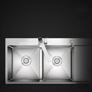 Chậu Rửa Chén, Inox 2 Hố Cân HD10048-201Q