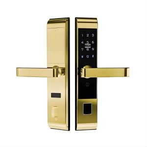 Khóa vân tay Giovani GSL-118C87GG màu vàng lắp cho cửa gỗ