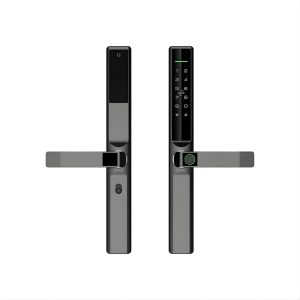 Khóa vân tay Giovani GSL-586B màu đen lắp cho cửa nhôm kính
