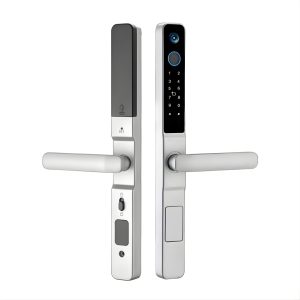 Khóa vân tay cửa nhôm kính Giovani GSL-K276S màu bạc hiện đại