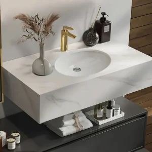 Bộ tủ, chậu âm, bàn đá, gương Led Lavabo ZT-LV8958