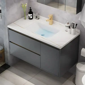 Bộ tủ, chậu âm, bàn đá, tủ gương Lavabo ZT-LV8955
