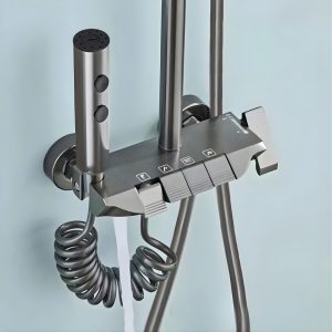 Bộ sen tắm nóng lạnh inox 5744 sang trọng cho phòng tắm