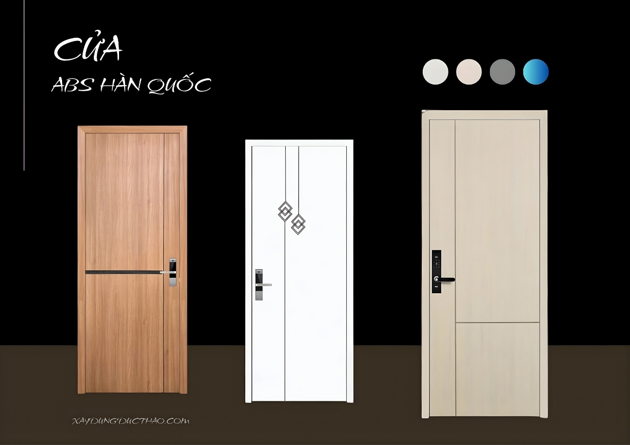 Cửa ABS Hàn Quốc 324 thiết kế hiện đại, tinh tế