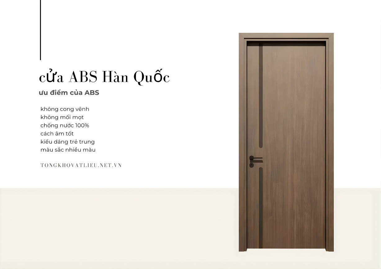 Cửa ABS Hàn Quốc 541 mẫu cửa nhựa cao cấp