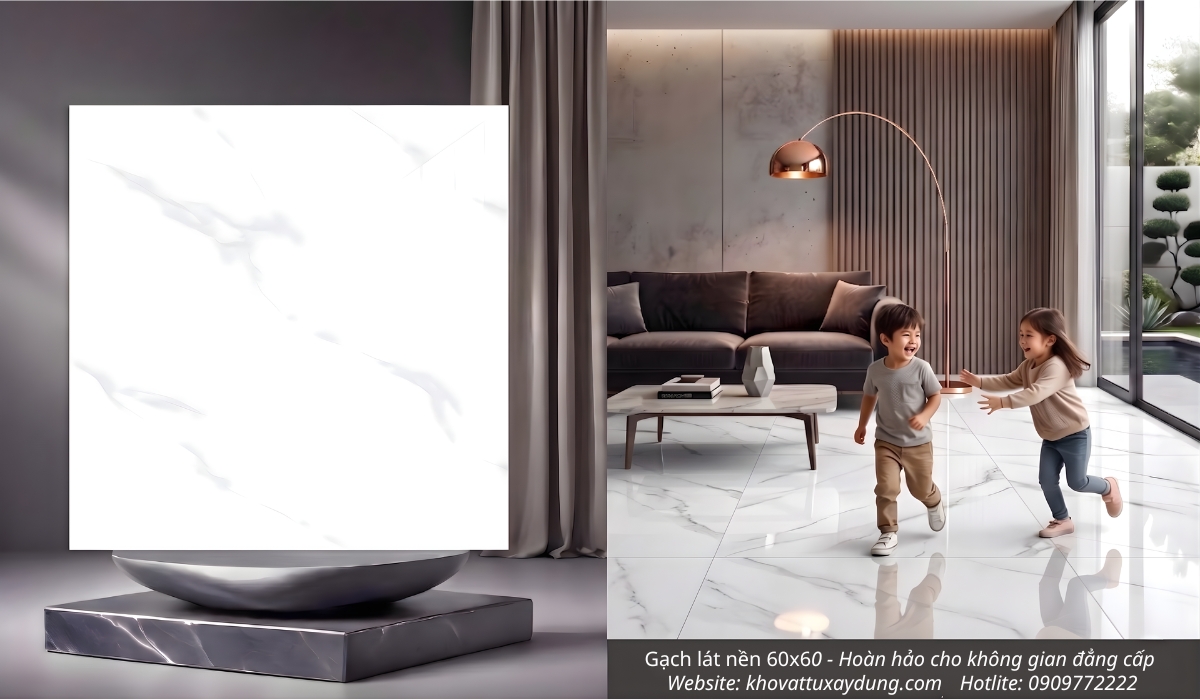 Gạch lát nền 60x60 sang trọng