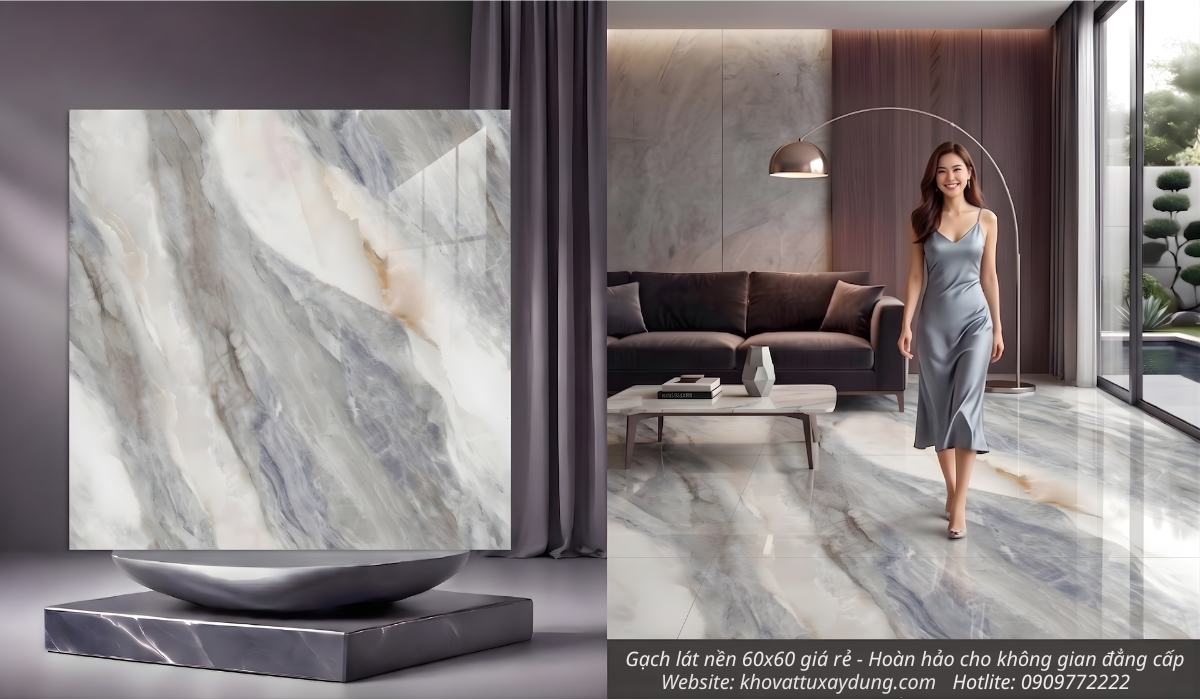 Gạch lát nền 60x60 giá rẻ sang trọng