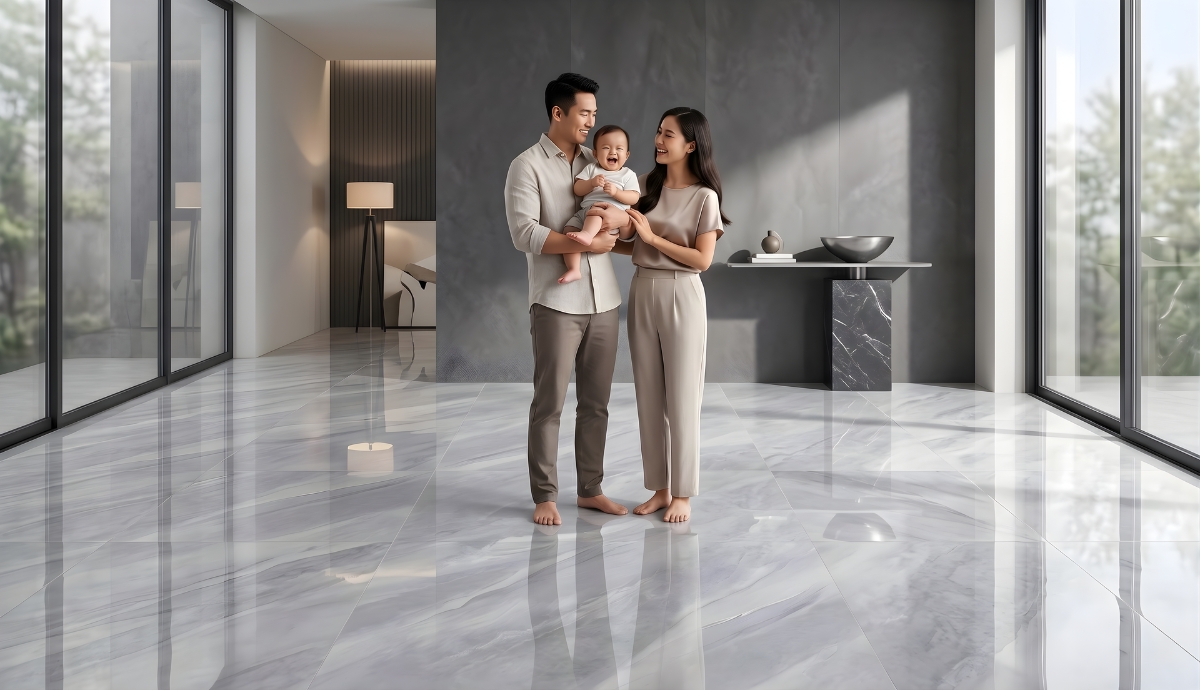 Mẫu gạch lát nền 60x60 thoáng mát