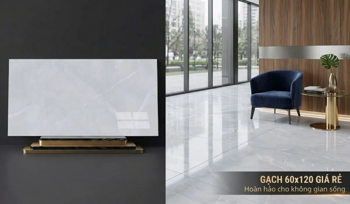 Gạch 60x120 giá rẻ sang trọng 