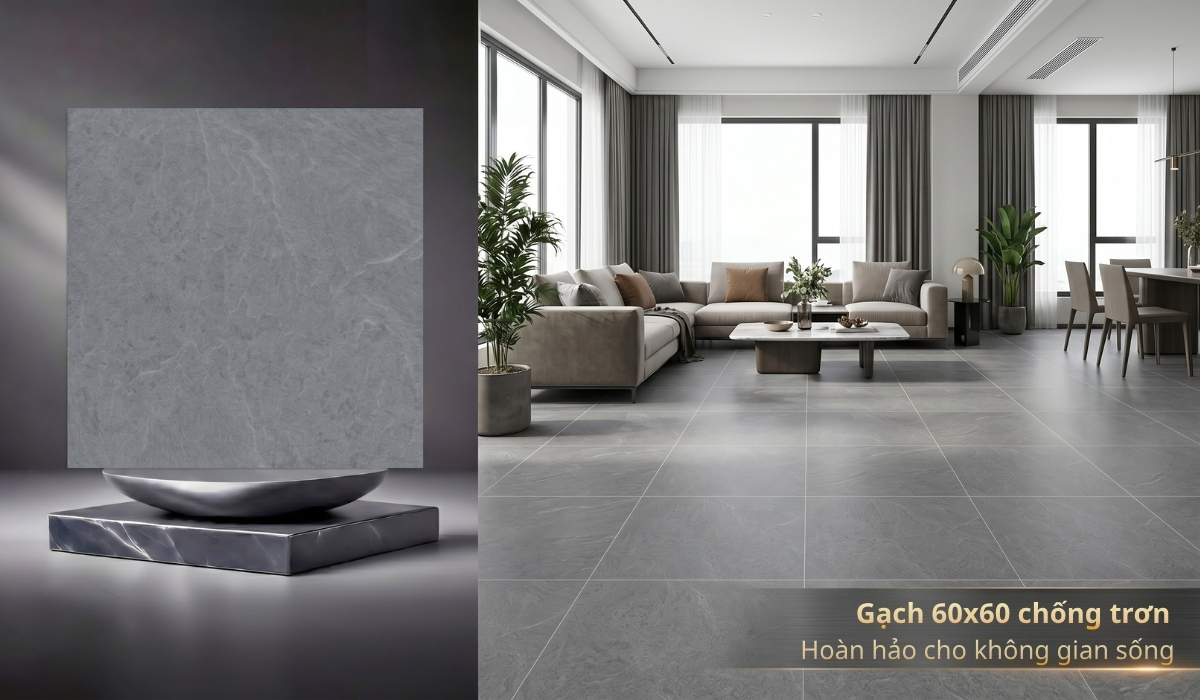 Gạch 60x60 chống trơn sang trọng