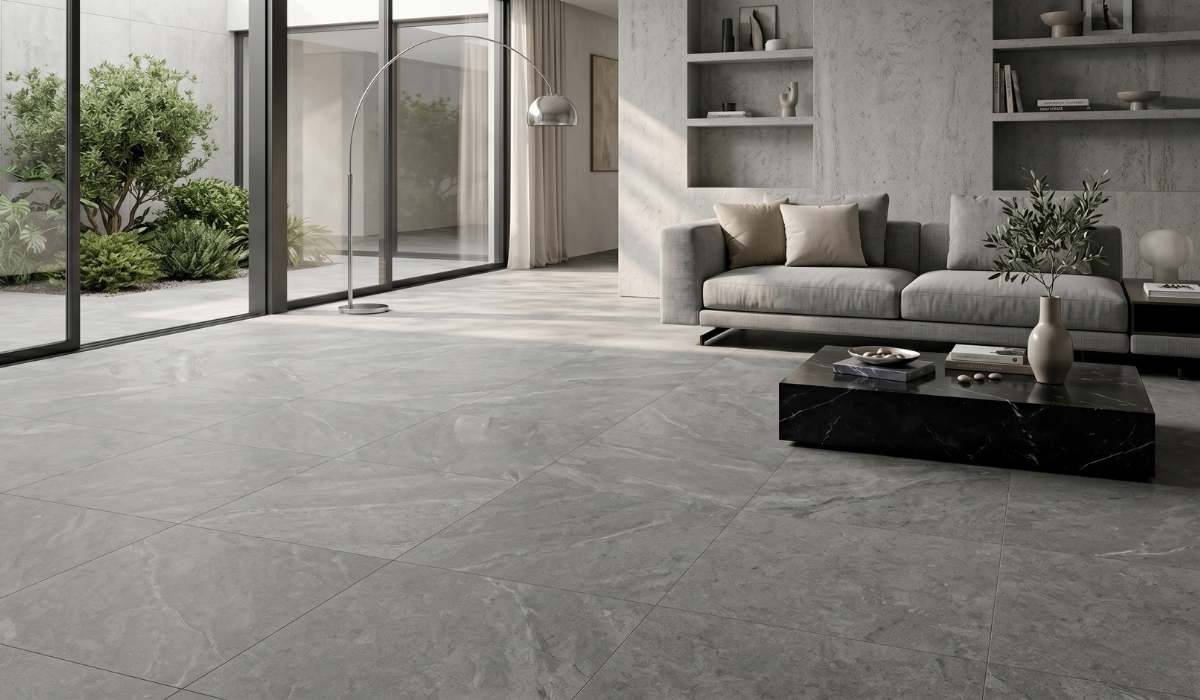 Gạch 60x60 màu xám xu hướng