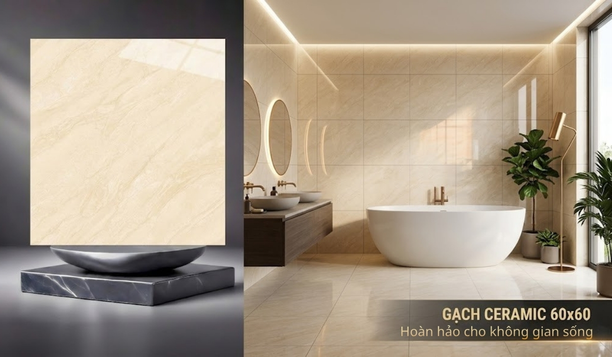 Gạch keramic 60x60 sang trọng