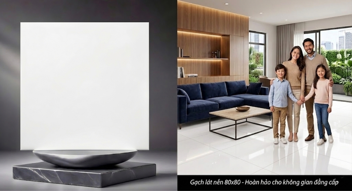 Gạch lát nền 80x80 sang trọng