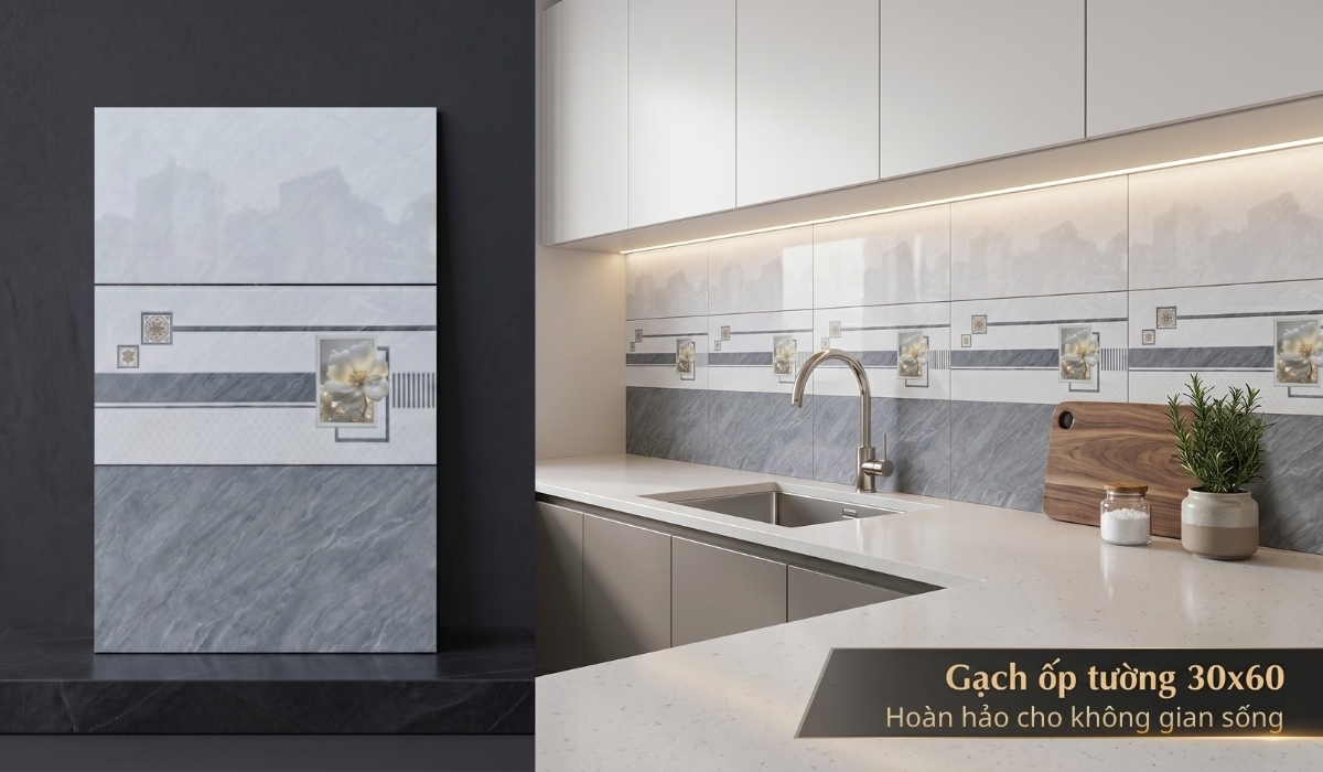 Gạch ốp tường 30x60 sang trọng