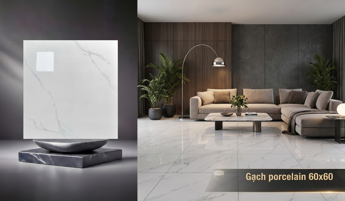 Gạch porcelain 60x60 mới nhất hiện nay