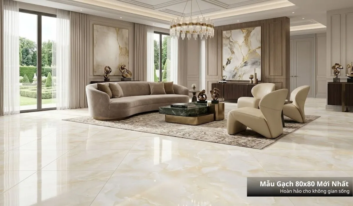 Mẫu gạch 80x80 vân đá marble sang trọng