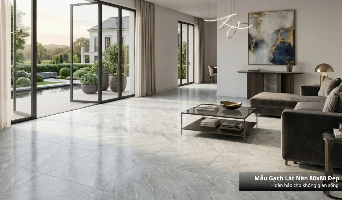 Mẫu gạch lát nền 80x80 đẹp mới nhất 