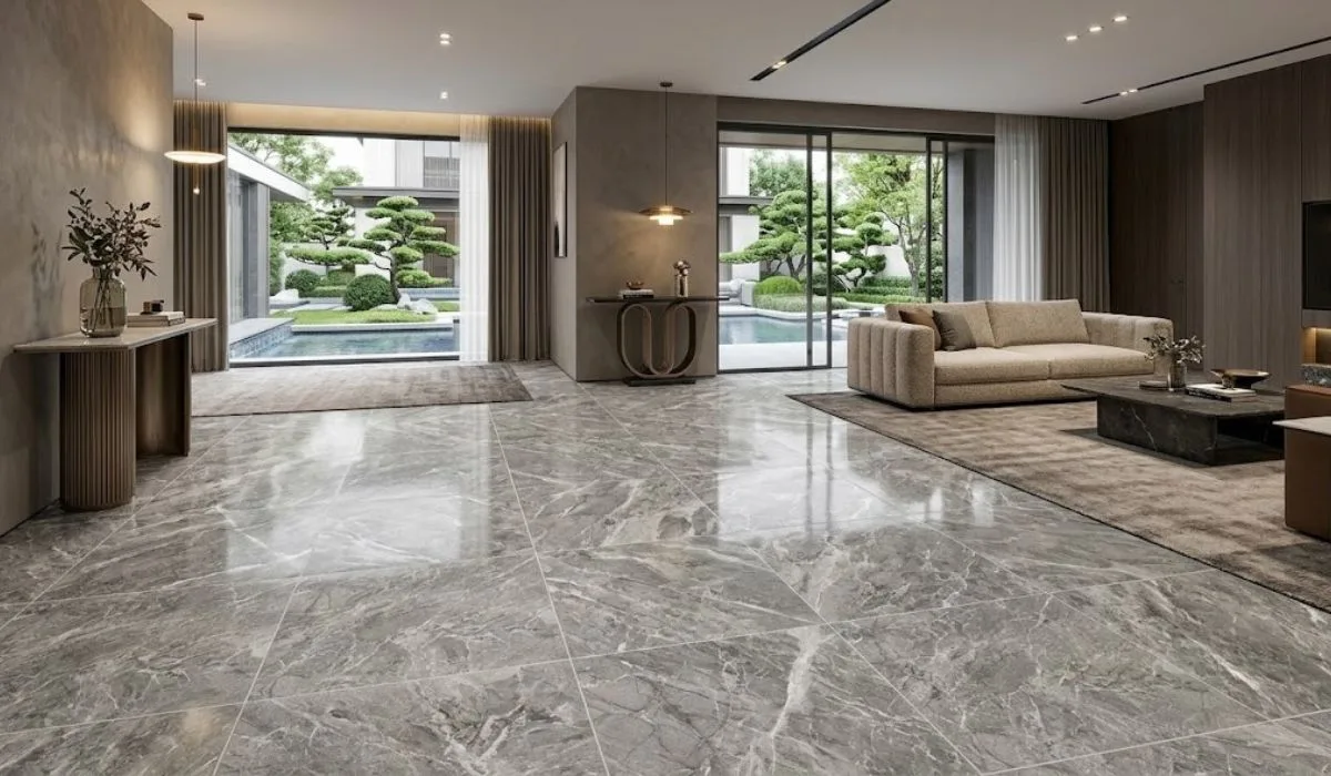 Mẫu gạch lát nền 80x80 vân đá sang trọng và tiện nghi
