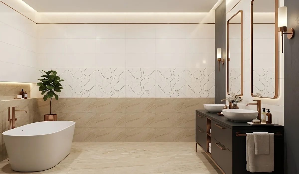 Mẫu gạch 30x60 xương đá cho nhà phố hiện đại sang trọng