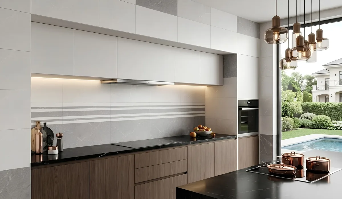 Mẫu gạch 30x60 xương đá ốp bếp sang trọng 