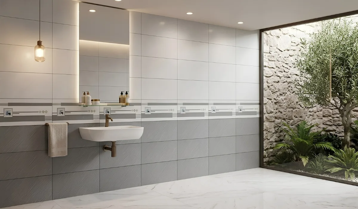 Mẫu gạch 30x60 xương đá ốp toilet mới nhất hiện nay