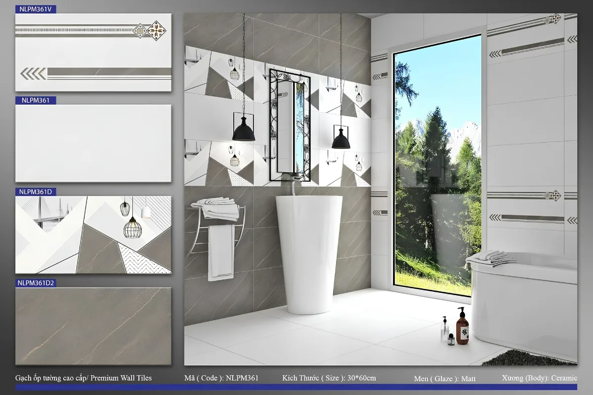Mẫu gạch 30x60 xương đá taicera được ưa chuộng 