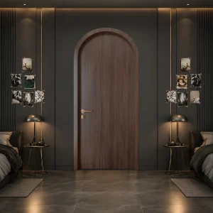 Cửa composite màu cà phê xu hướng mới nhất