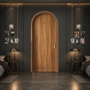 Cửa composite màu gỗ sáng xu hướng hiện nay