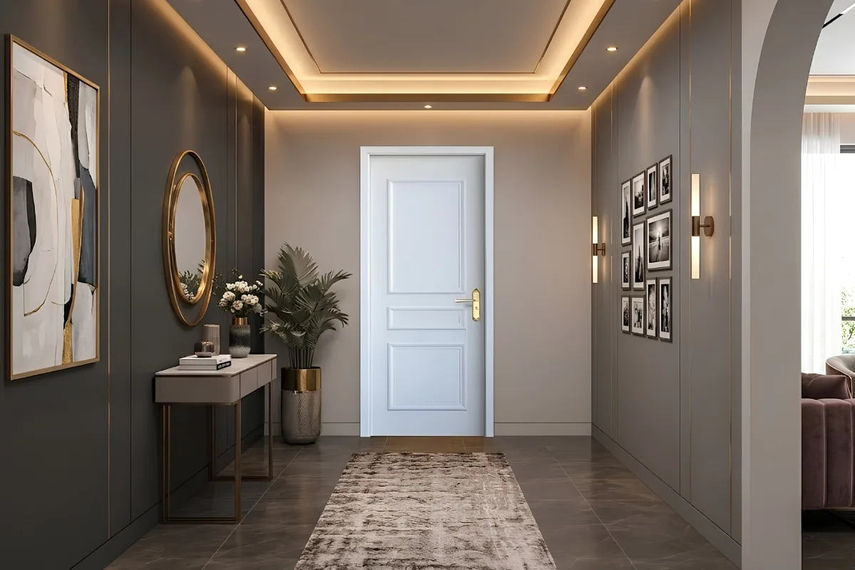 Cửa composite màu trắng được nhiều người lựa chọn