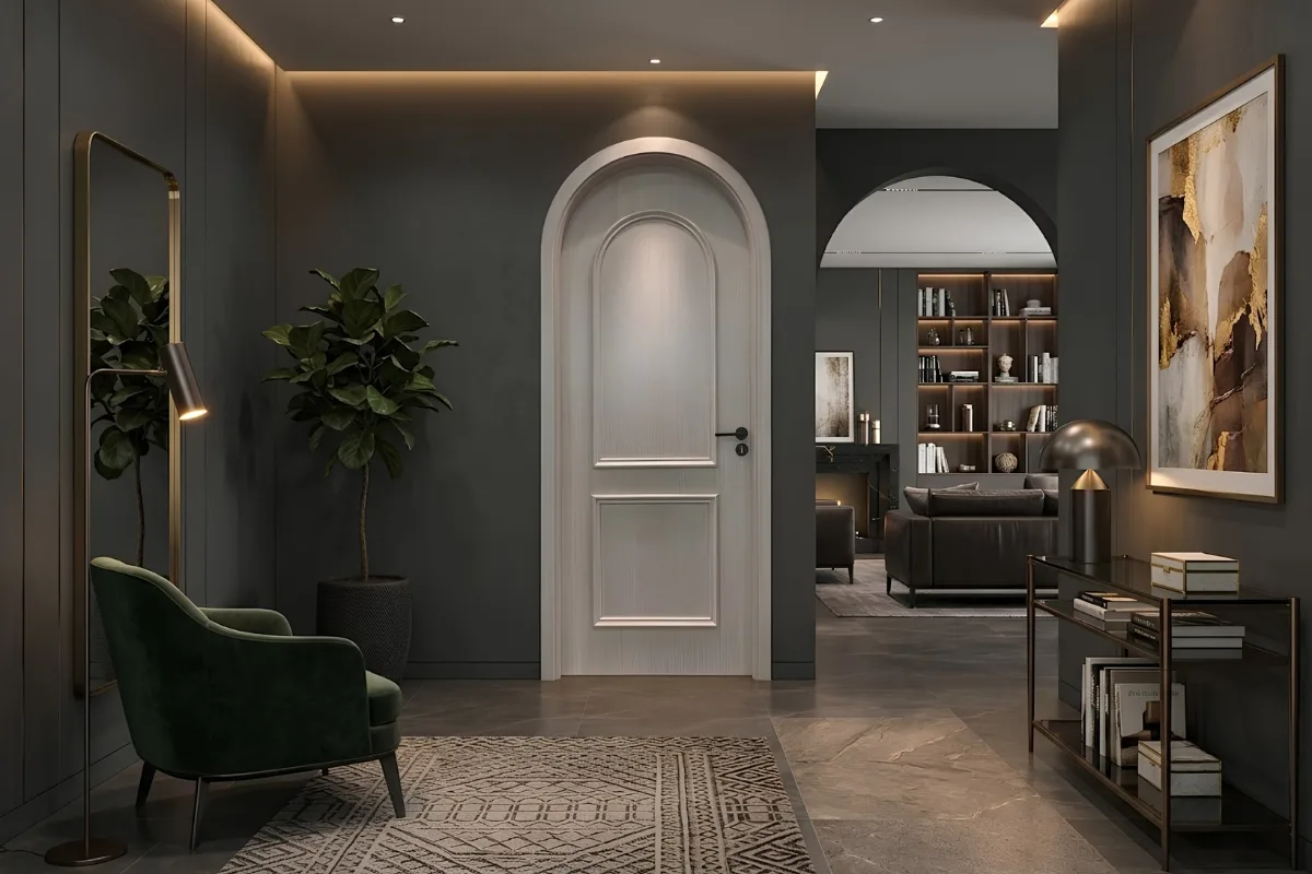 Cửa composite sang trọng được nhiều người ưa chuộng 
