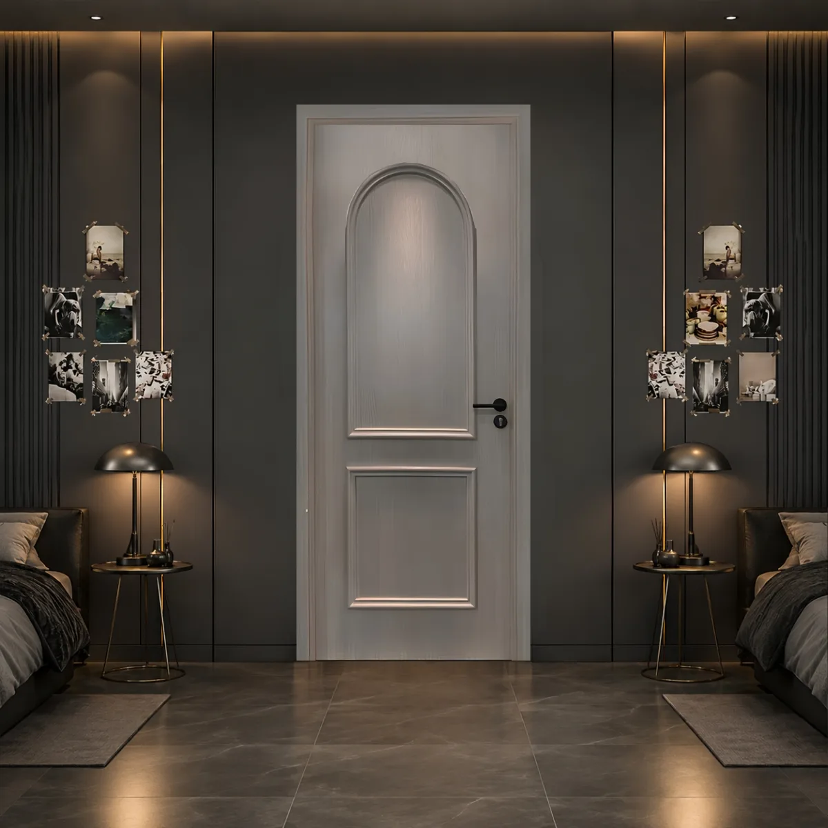 Mẫu cửa nhựa composite trang trí chỉ nổi xu hướng